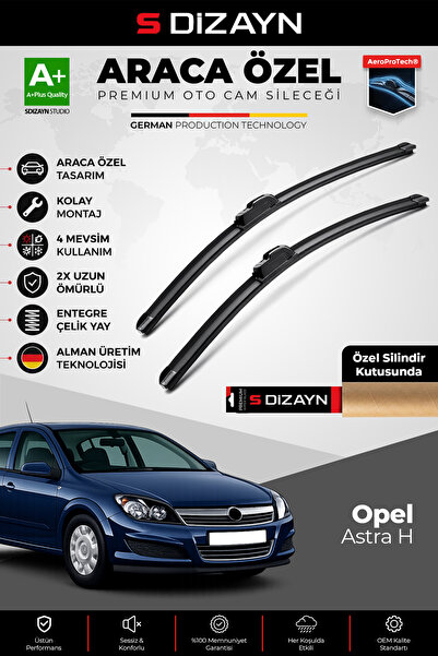 S Dizayn S-Dizayn Opel Astra H Ön Cam Silecek Seti 2004-2009 Premium Araca Öz...