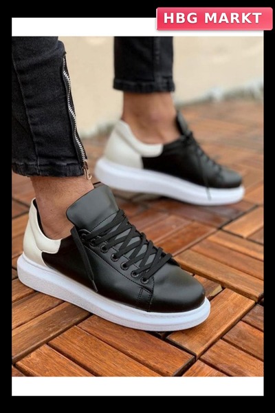 Generic Brand Treecream Walnut Men's Sne Casual Sports Shoes Black-White