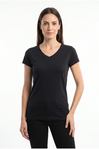 SEASOUL Women's Bamboo V-Neck T-Shirt
