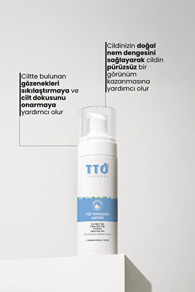 TTO Thermal Yüz Temizleme Köpüğü 200 ml – Çay Ağacı Yağlı Derin Temizlik