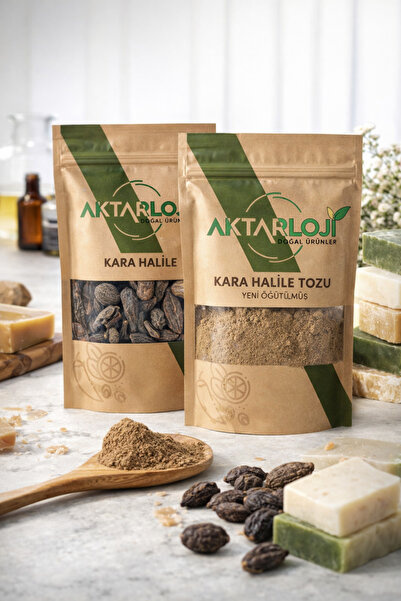 aktarloji Kara Halile Seti 100 Gr Tane Kara Halile + 100 Gr Toz Kara Halile /...