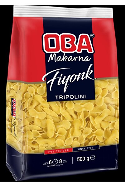 OBA Fiyonk Makarna 500 G X 10 Adet | Uzun Süreli Stok Paketi