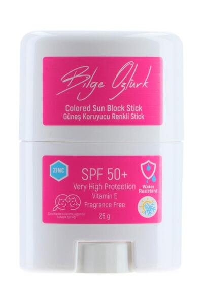 Bilge Öztürk Güneş Koruyucu Renkli Stick 50+ Spf Pembe