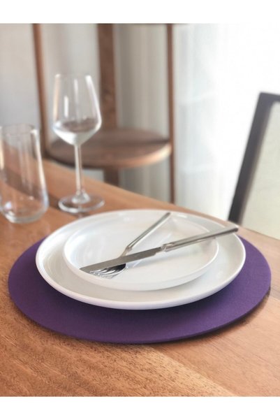 desen tasarım Placemat, purple plate