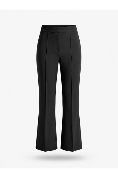 FAARKCOLLECTİON Premium Power Lycra Stretch High Waist Flare Cut Trousers