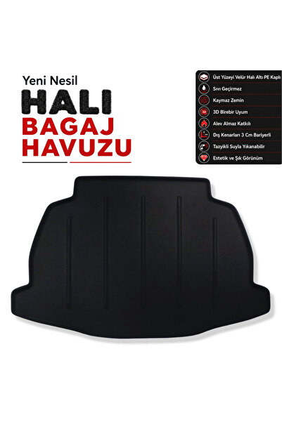 öz-iş Toyota CH-R Halı Bagaj Havuzu (Ses Sistemsiz Modellere Uyumlu) 2023 Ve Sonrası - (Öz-İş)