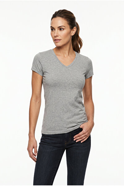 SEASOUL Women's Bamboo V-Neck T-Shirt