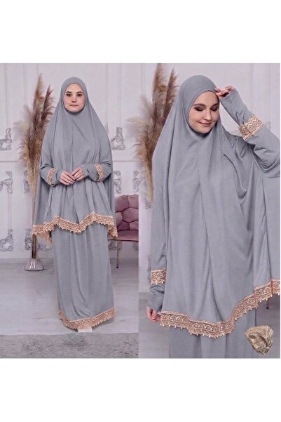 ALDAIYR Double Piece Women's Embroidered Prayer Dress Sandy 800 Grams