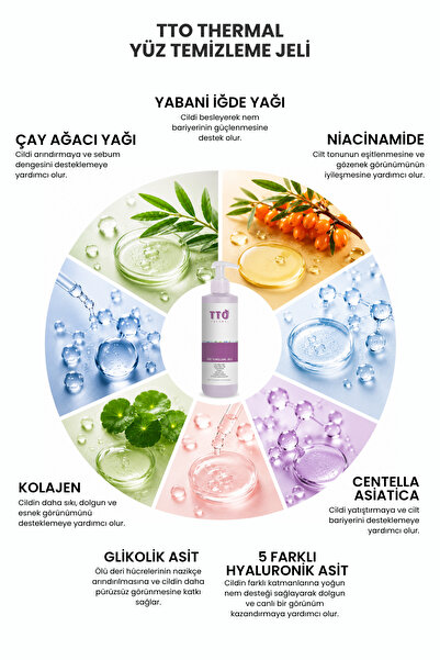 TTO Yüz Temizleme Jeli - Akne ve Kızarıklığa Eğilimli Ciltler İçin 200 ml