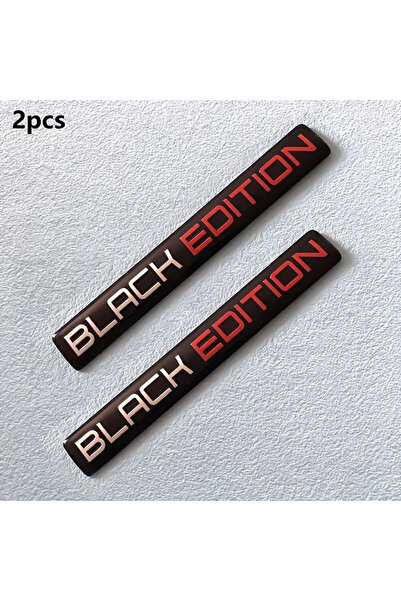 Choice1 red 2pcs Black Edition 3D Car Body Badge Limited Edition Sticker Trun...