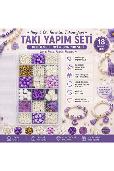 By MO Accessories YENİ SEZON İnci Boncuklar ve Mor Lila Boncuklarla Takı Yapm...