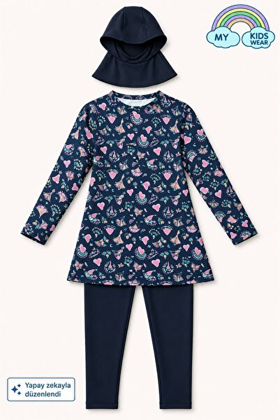 My Kids Wear Girl's Hijab Swimsuit Set 7-16 Years 11459