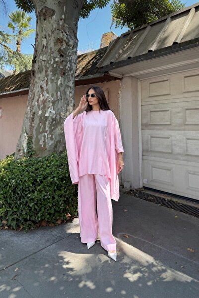 Esma Gündoğdu İkili Panço Takım Pembe