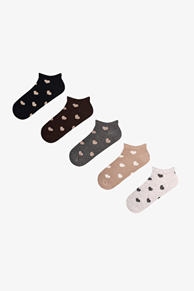 Penti Heart Basic 5 Pairs of Bootie Socks
