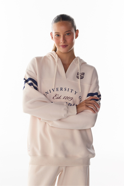 Penti Ekru Cambridge V Yaka Uzun Kollu Sweatshirt