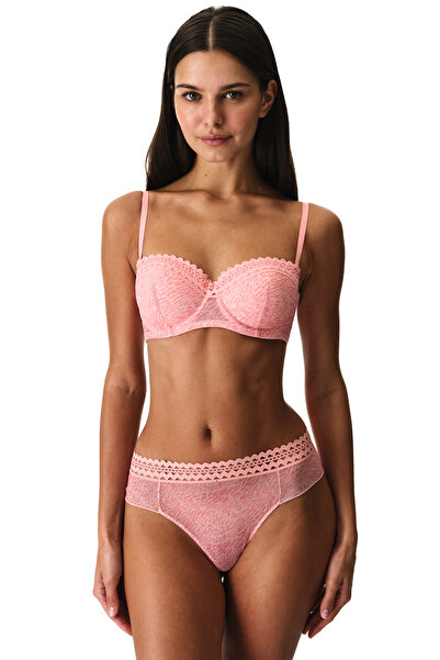 Penti Gül Kurusu Bloom Mesh Leopard Patterned Padded Bra