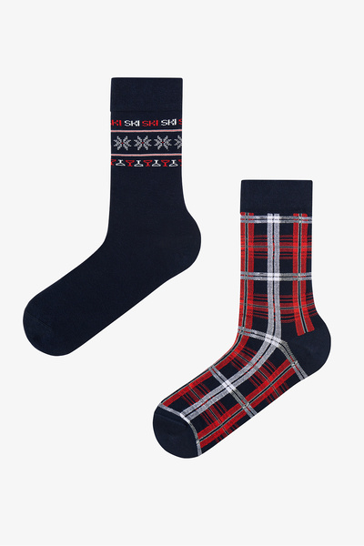 Penti Men's Ny Snowflake 2-Pack Socks