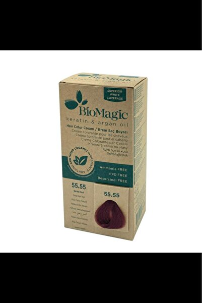 BIOMAGIC Natural Organic Wine Red No. 55.55 Cream Hair Dye