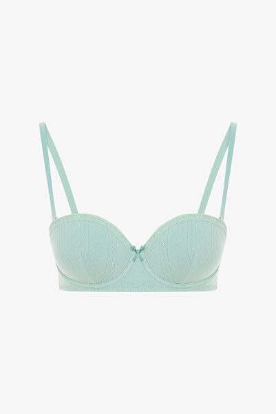 Penti Mint Green Pop up Pointel Cotton Bra