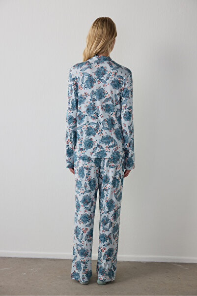 Penti Garden Flowers Gömlek Pantolon Pijama Takımı
