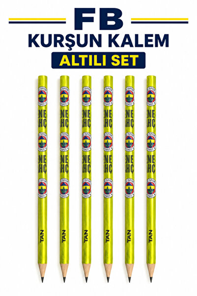 Fenerbahçe FB Kurşun Kalem 6 Adet – Sarı Lacivert Taraftar Temalı Altılı Kale...