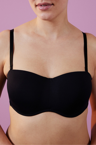 Penti Sutien negru cu sârmă, modelator, Rose Form