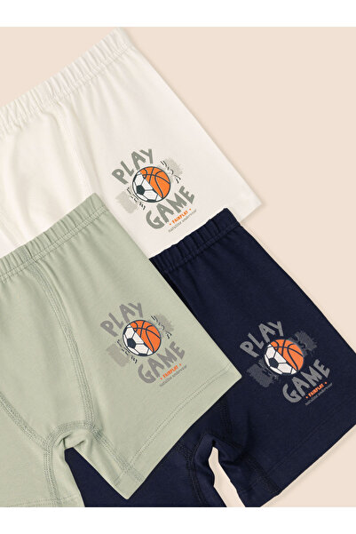 natuline Boy's Organic Cotton Lycra Boxer Play Game 6 Pack