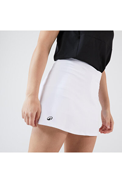 Decathlon Kuikma Kadın Tenis Eteği - Beyaz - Essentiel 100