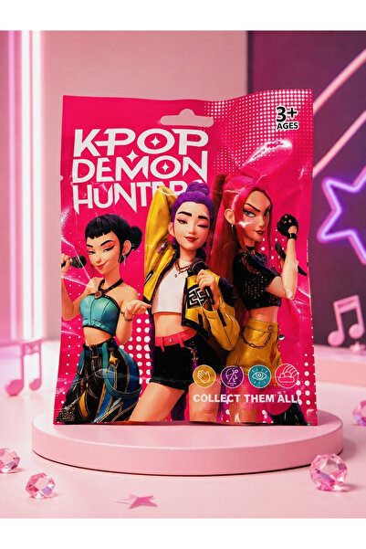 ÖZ OFİS K-POP Demon Hunters Sürpriz Blind Box Seti - Figür + 3 Kart