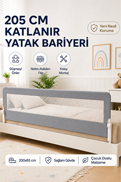 Wumboo 205 cm Yatak Bariyeri - Mega Boy Güvenlik Bariyeri Koruyucu Bariyer,Be...