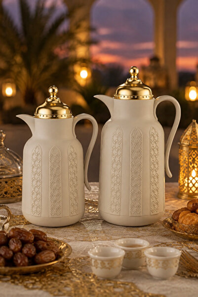 Mister Brand 0.7 L Beige With Glossy Gold | 0.7L