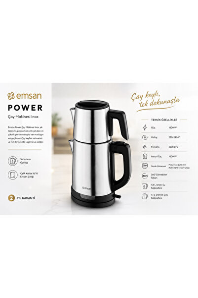 Emsan Power Çelik Çay Makinesi