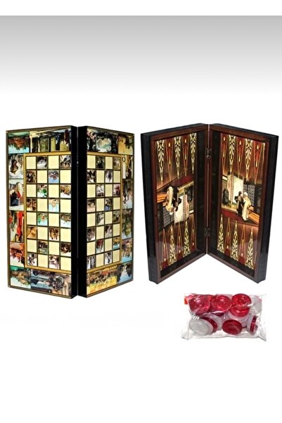 Genel Markalar ESTERHOMEDECOR ahşap Osmanlı desen tavla