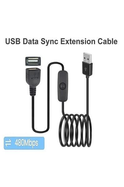 Choice 1m 3.28Ft USB Male to Female USB Switch Extension Cable, (Data + Power...