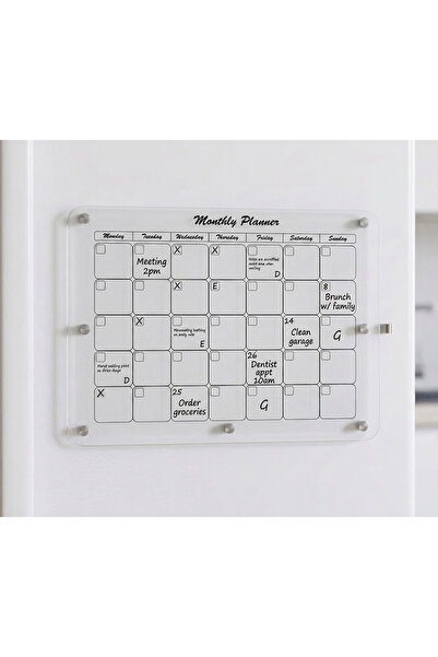 Trend Pleksi Planificator lunar magnetic din plexiglas (Transparent - Planifi...
