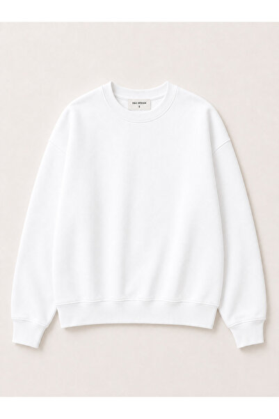S&A DESIGN Unisex (Γυναικείο-Ανδρικό) Βασικό φούτερ με λαιμόκοψη 0, χωρίς στά...