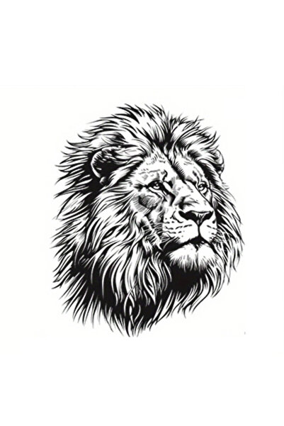 Choice 12.5x15cm JT590-PVC-12.5x15cm 12.5x15cm Lion Head Car Stickers Scratch...