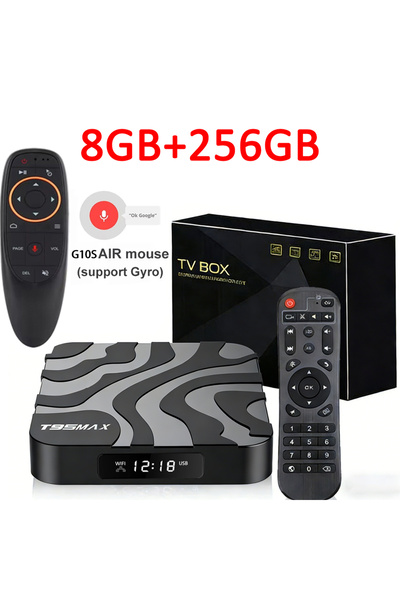 Choice4 جهاز استقبال تلفزيوني ذكي T95Max بنظام أندرويد 16 وذاكرة 8 جيجا و256 ...