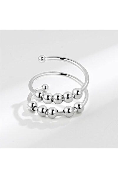 Choice15 resizable TJZ120 Luxury Rose Flower Rotating Anxiety Ring For Women ...