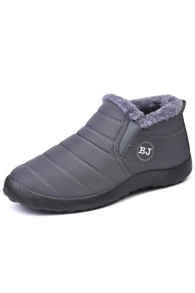 Choice 40 Gray Waterproof Winter Boots for Women 2023 New Plush Snow Boots Wo...