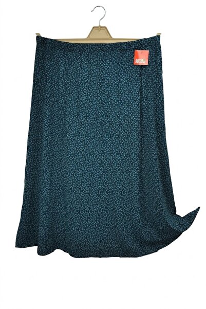 elma abone Plus Size Pigment Combed Cotton Elastic Mother's Skirt