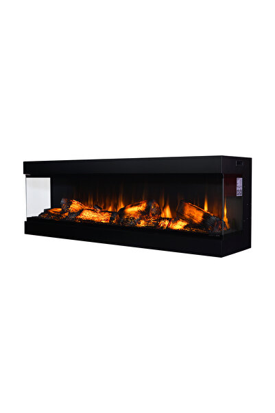 KORFLAME Korvista - 160 cm 3 Taraflı Elektrikli Şömine