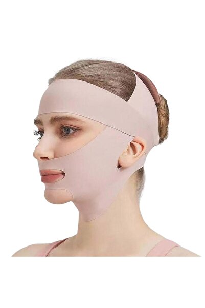 Choice1 Pink Breathable V-Shape Face Lifting Bandage Tighten & Firm Chin, Red...