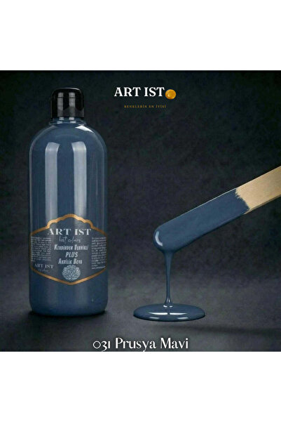 ART IST Kendinden Vernikli PLUS Su Bazlı Akrilik Boya 500ml - 031 PRUSYA MAVİ
