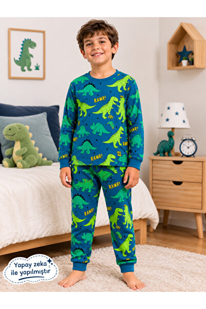 mışıl mışıl kids Set de pijamale pentru băieți, cu mâneci lungi, din bumbac, ...
