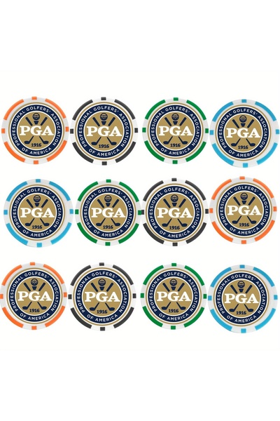 Choice MULTI 12 Counts EA ABS Golf Poker Ball Marker, Mixed Color, New Design...