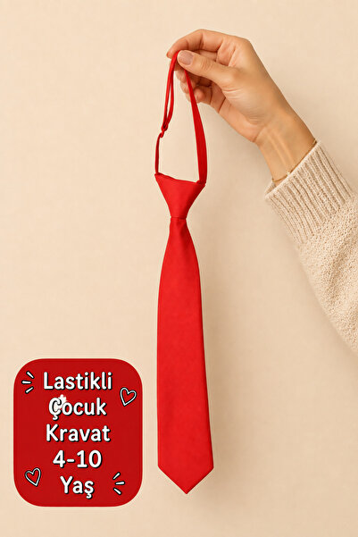 Algitsin O L A Children's Tie+Rubber Band+Unisex - Suitable for Ages 4-10