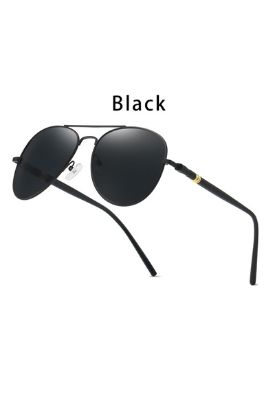 Choice4 Black Vintage Pilot Sunglasses Unisex, Fashion Luxury Brand Designer ...