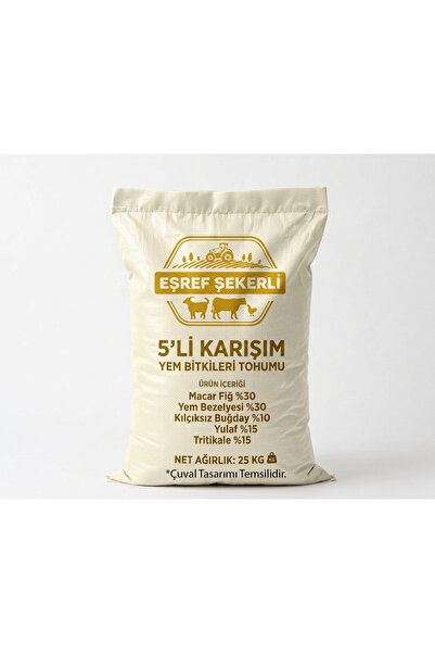 EŞREF ŞEKERLİ Beşli Karışım Yem Bitkisi 25 Kg.
