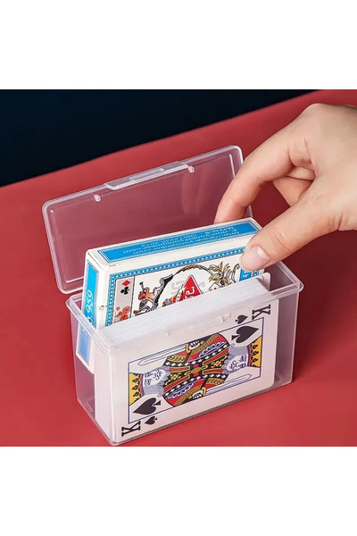 Choice 1pc 1/3Pcs Transparent Poker Storage Box Game Card ID Star Card Holder...